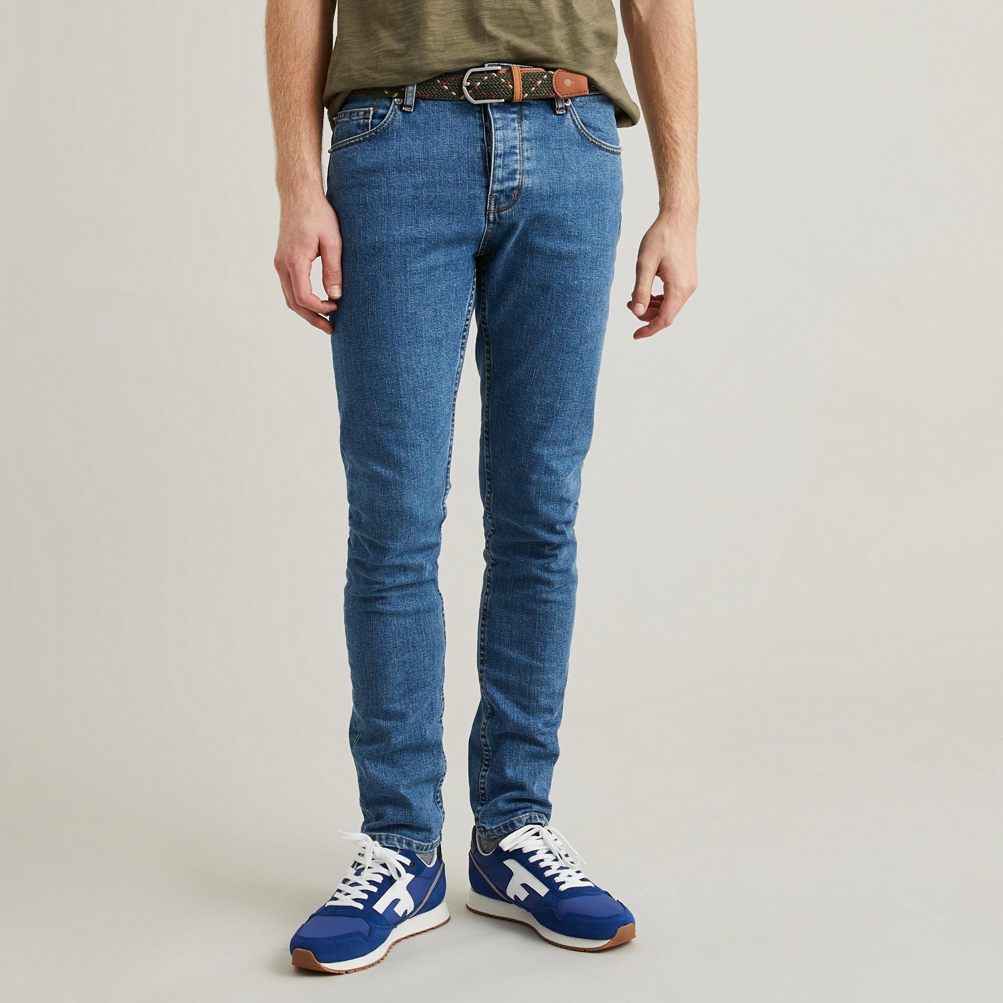 Faguo - Kaki & Terracotta belt in recycled polyester - The Good Chic