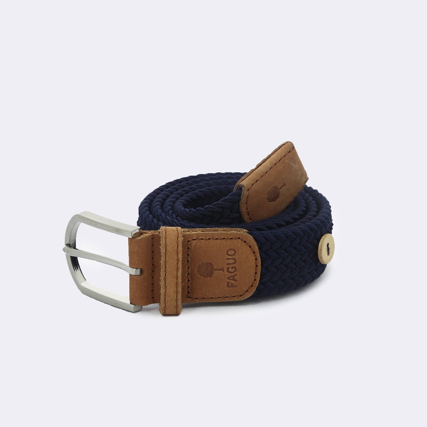 Faguo - Navy belt in recycled polyester - The Good Chic