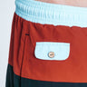 Faguo - Navy Blue and Red Swim Trunks - The Good Chic
