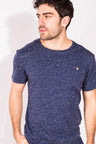 Faguo - Navy Blue Cotton Jersey T Shirt - The Good Chic