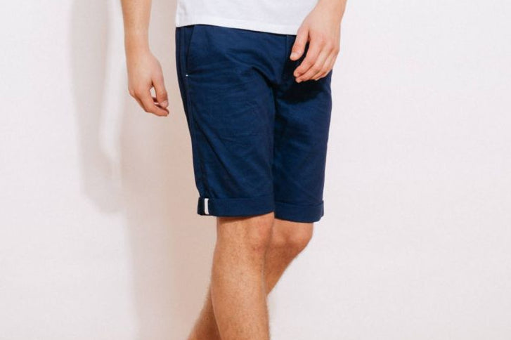 Faguo - Navy Blue Cotton Shorts - Saulieu - The Good Chic
