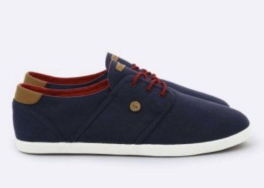 Faguo - Navy Blue Cotton Trainer - Cypress - The Good Chic