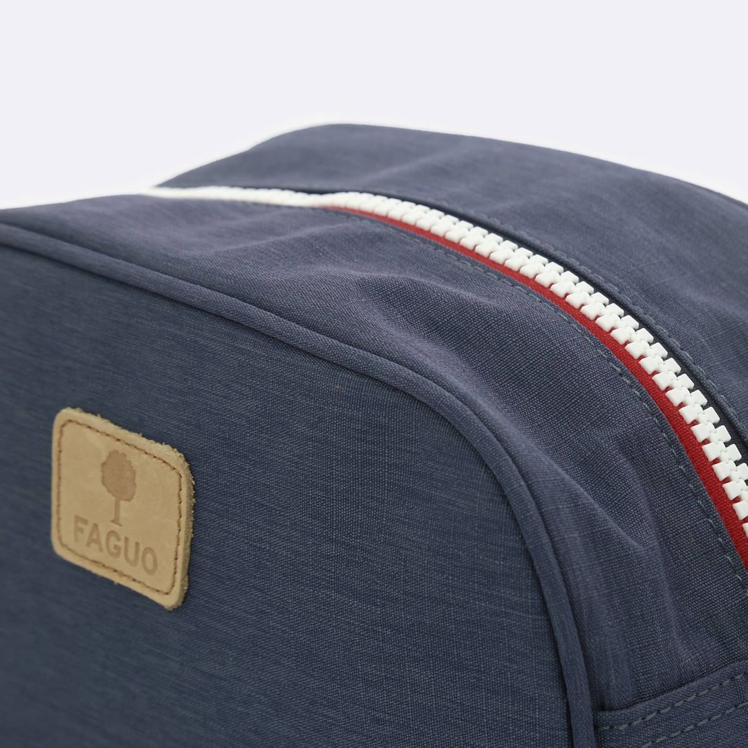 Faguo - Navy Washbag in Nylon - The Good Chic