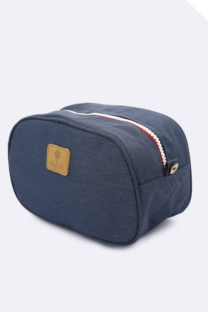 Faguo - Navy Washbag in Nylon - The Good Chic
