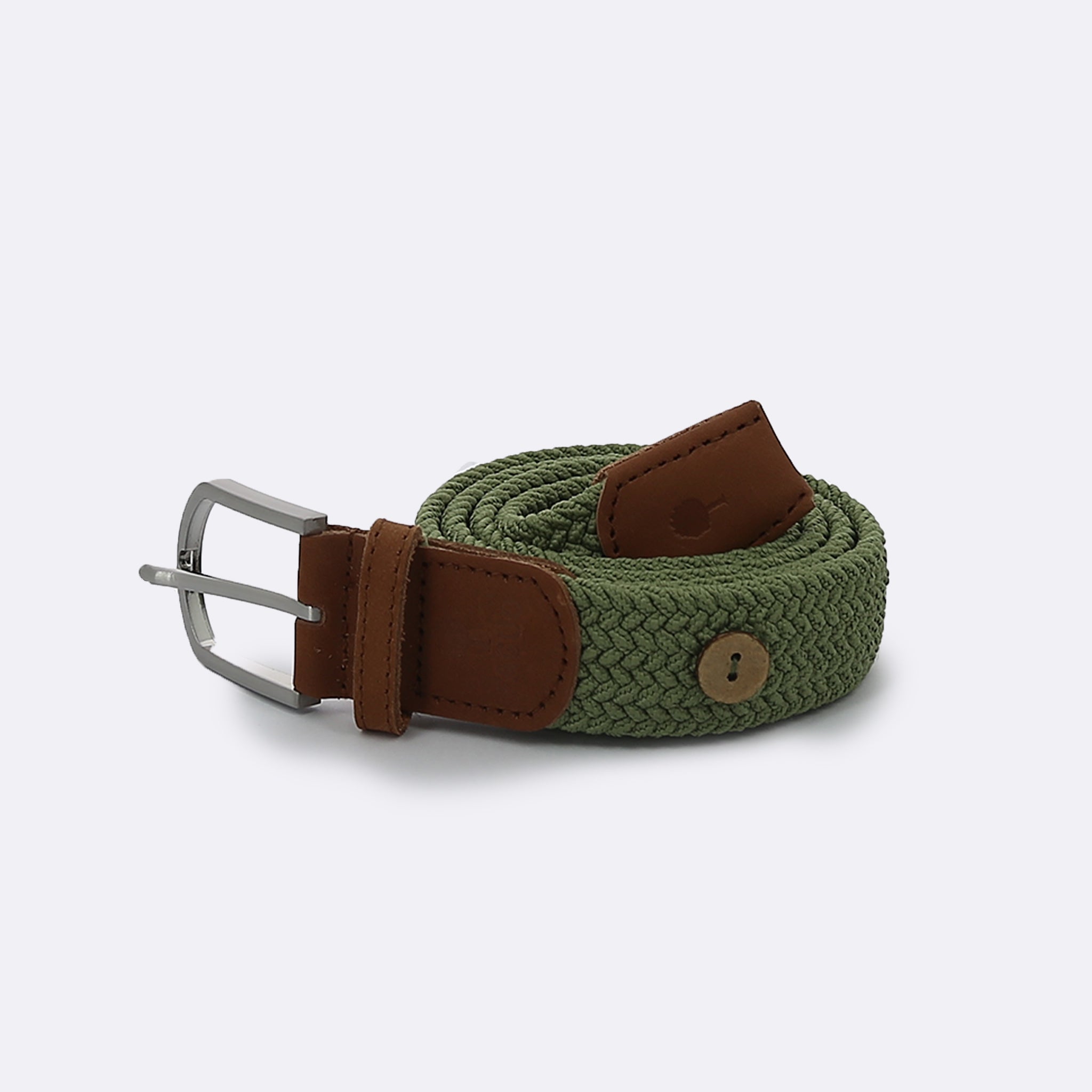 Faguo - Olive belt in recycled polyester - The Good Chic