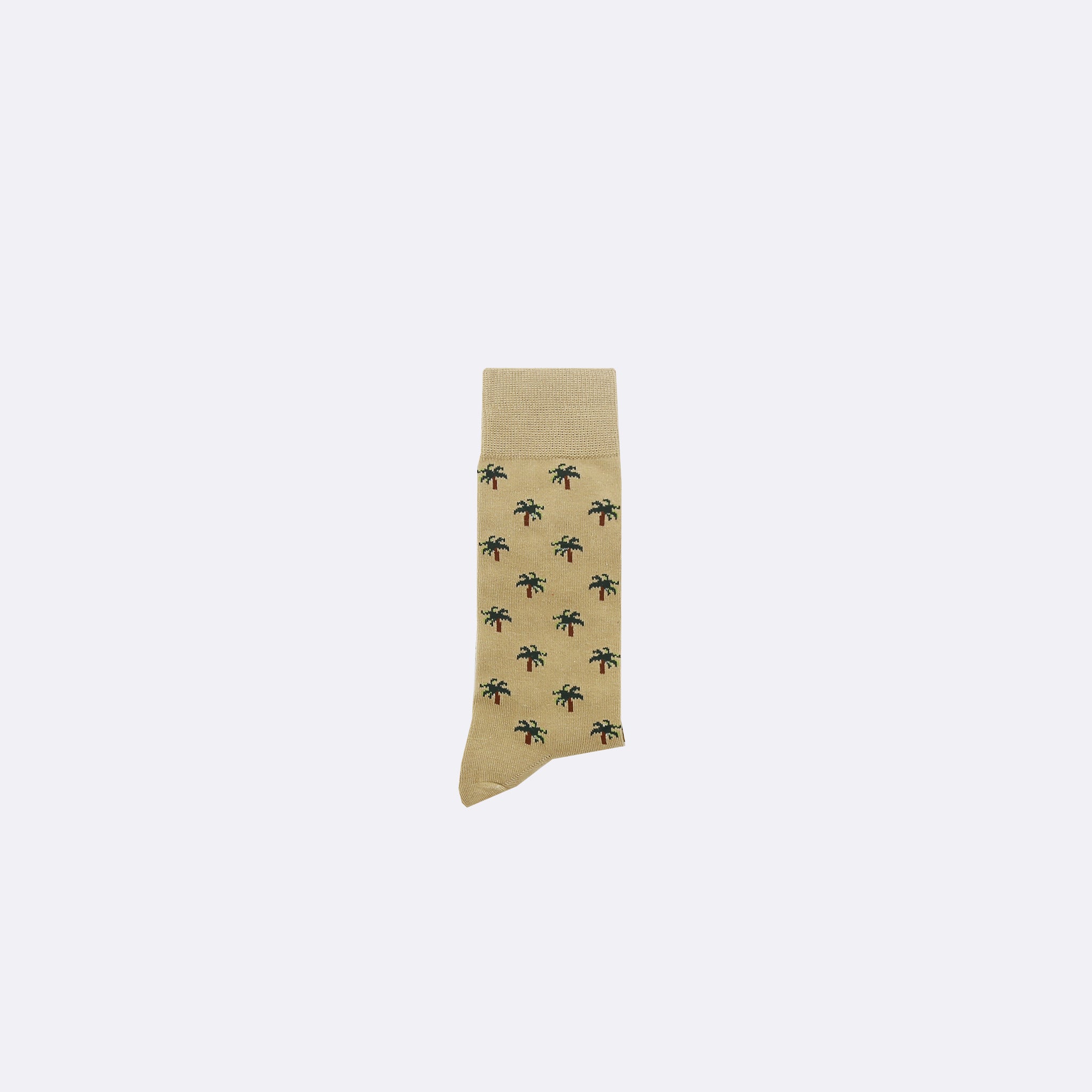 Faguo - Set of 3X Socks - Sand and Kaki with Bird and Palm Trees - The Good Chic