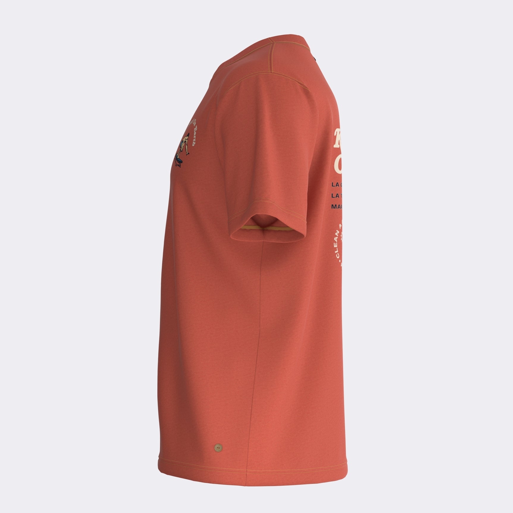 Faguo - Terra Cotta t-shirt in Cotton & Seawool Fibers - Lugny - The Good Chic