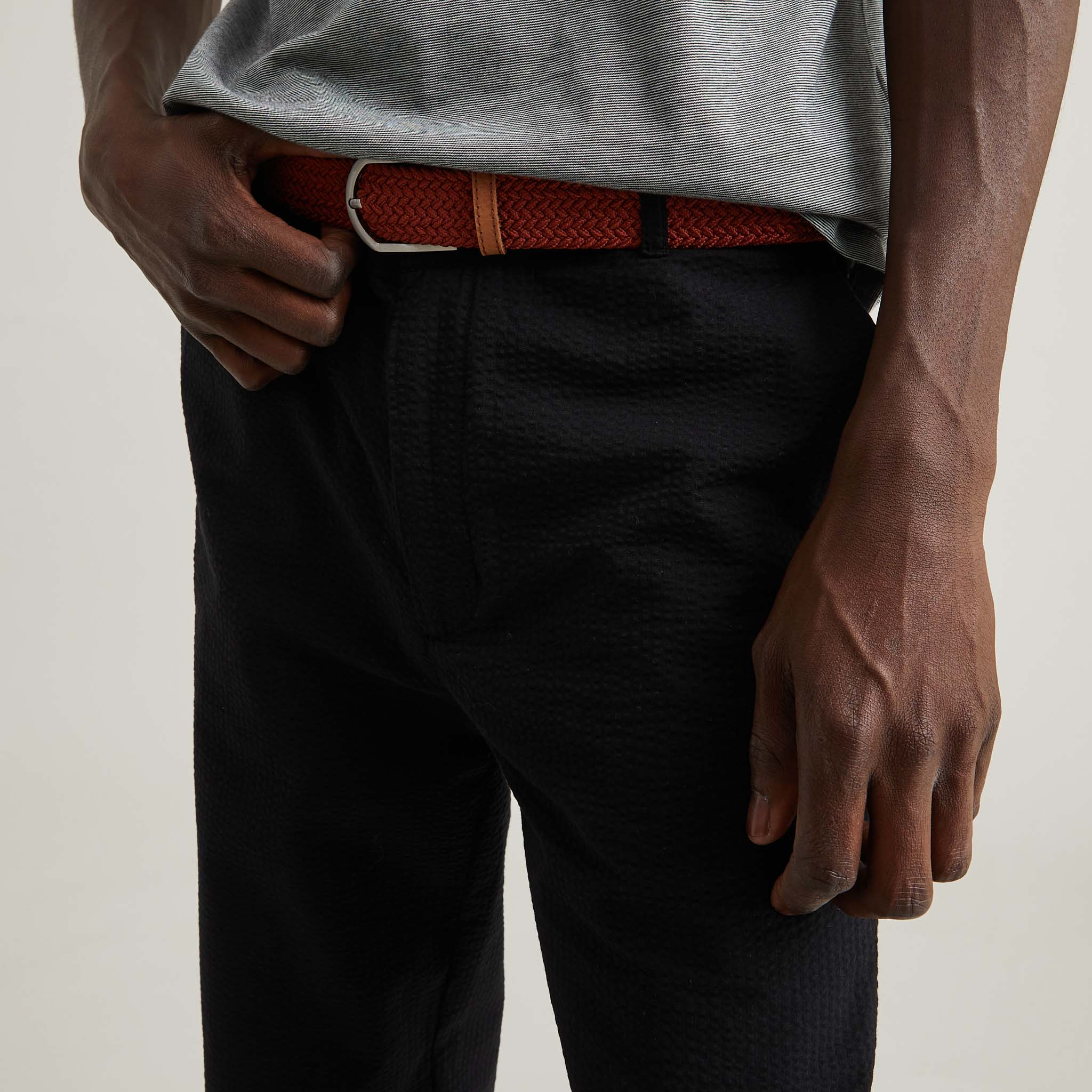 Faguo - Terracotta belt in recycled polyester - The Good Chic