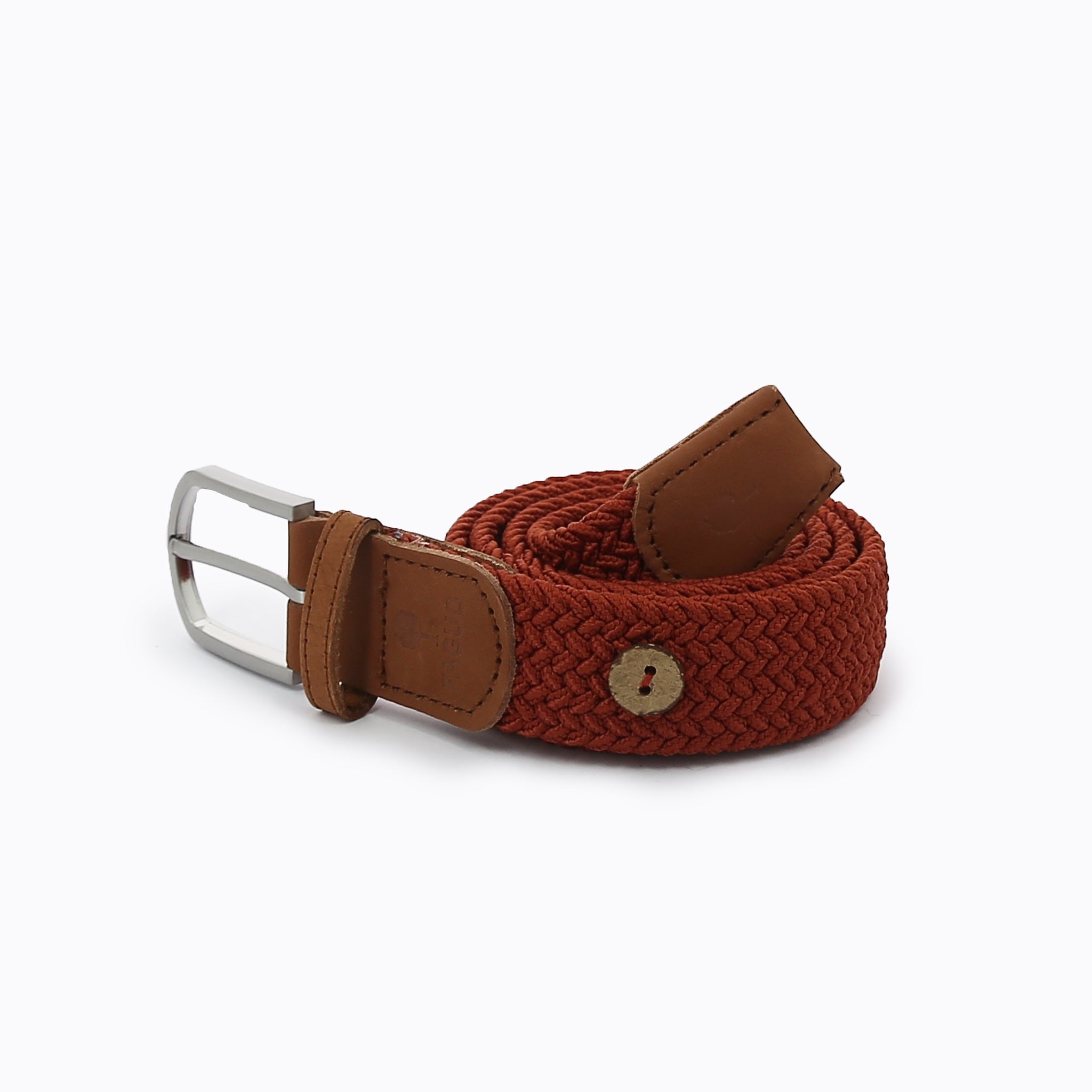 Faguo - Terracotta belt in recycled polyester - The Good Chic