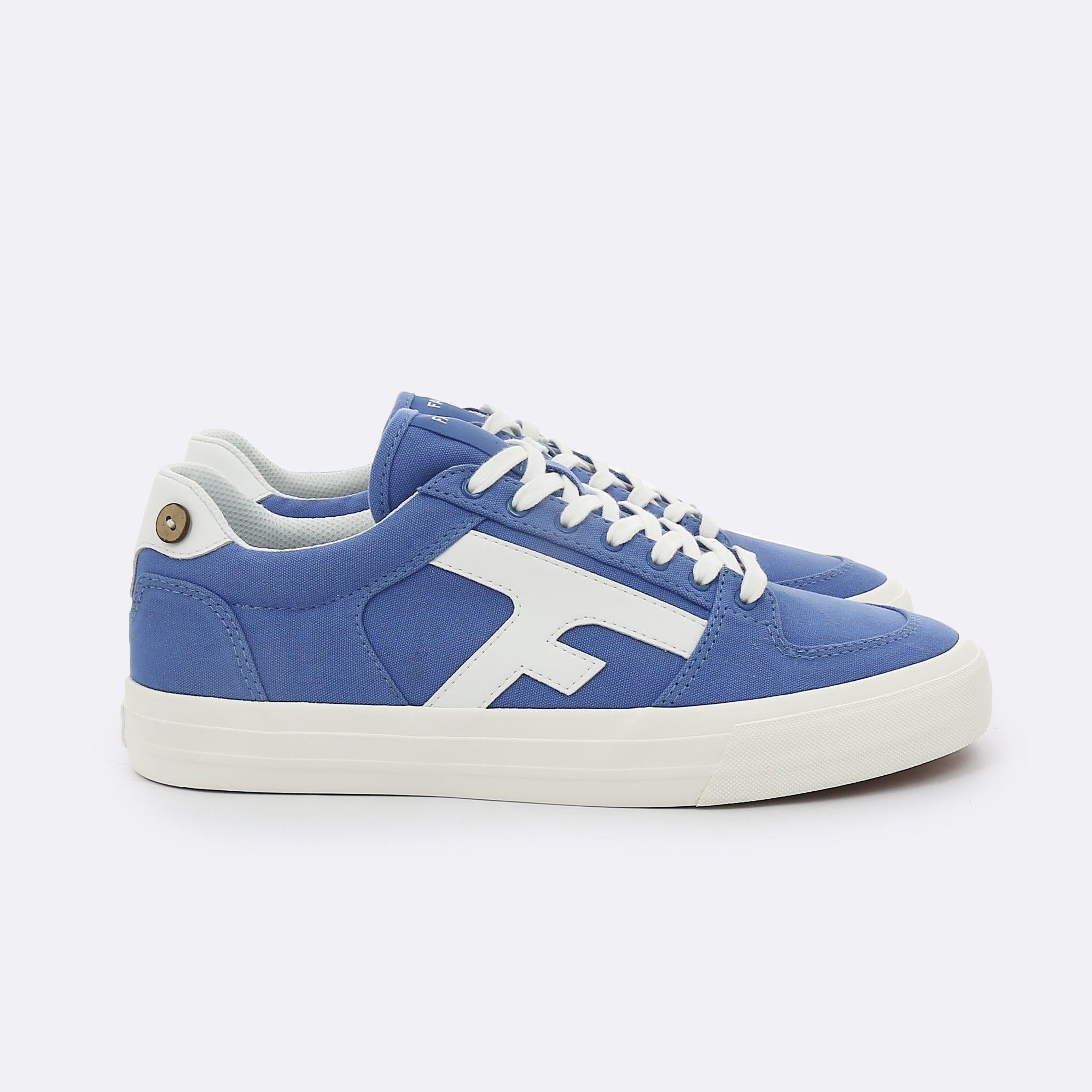 Faguo - Walnut Blue Sneakers in Recycled Cotton - The Good Chic