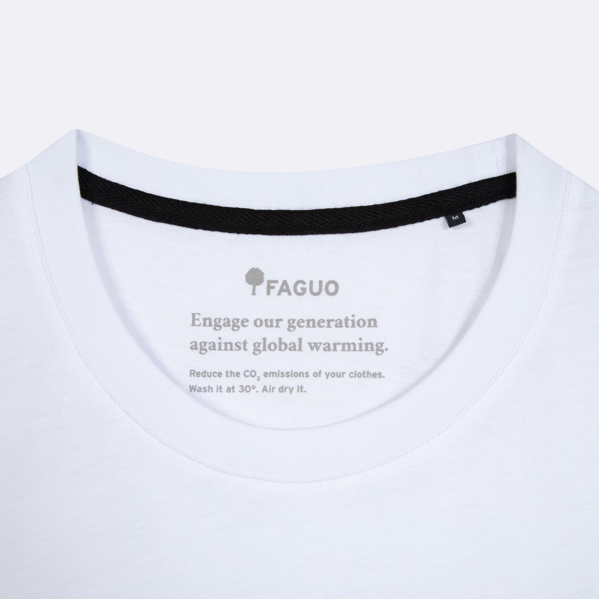 Faguo - White t-shirt "velo surf" in recycled cotton - Arcy - The Good Chic