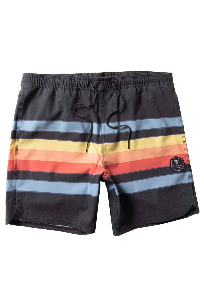 Fist Bump 17.5" Ecolastic Boardshort Black - The Good Chic