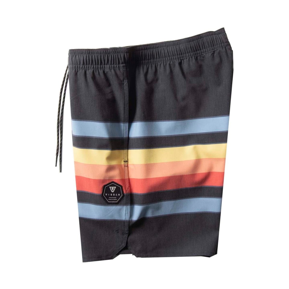 Fist Bump 17.5" Ecolastic Boardshort Black - The Good Chic