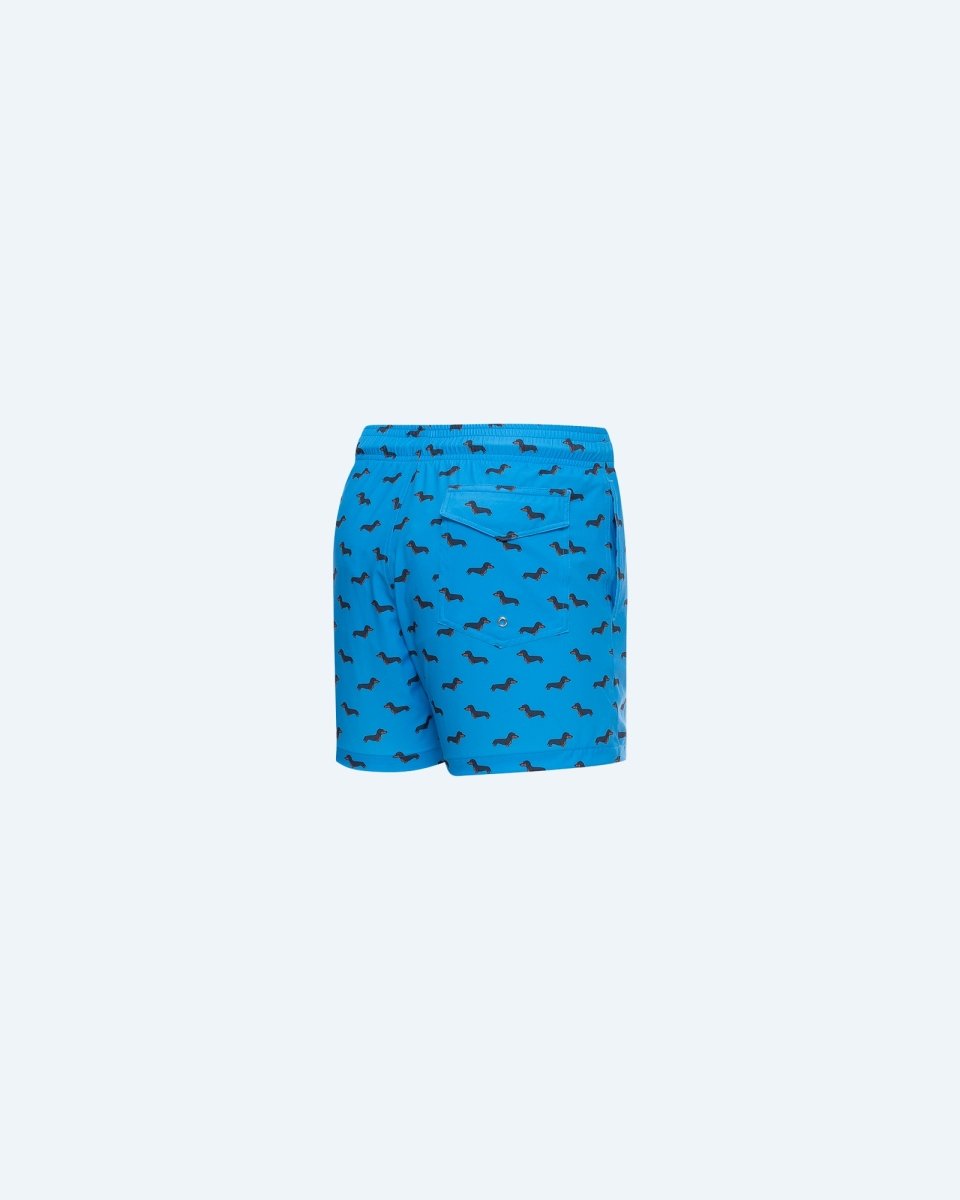 George Dachshund Dog Blue Swimshort - Good Chic