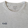 Habibi - T-Shirt collab Blanc Dubai - Light Grey color - The Good Chic