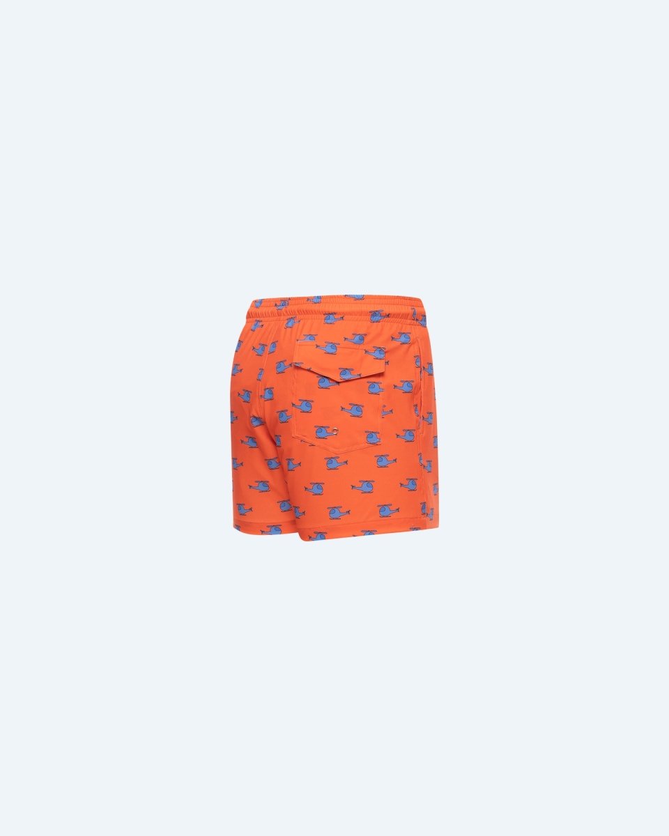 Harry Helicopter Coral Swimshort - Good Chic