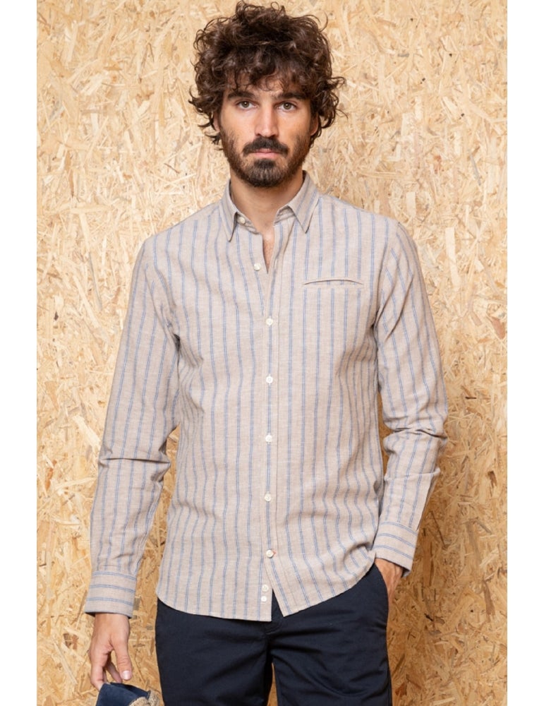 Jaqk - Beige Shirt - W. Faro - The Good Chic