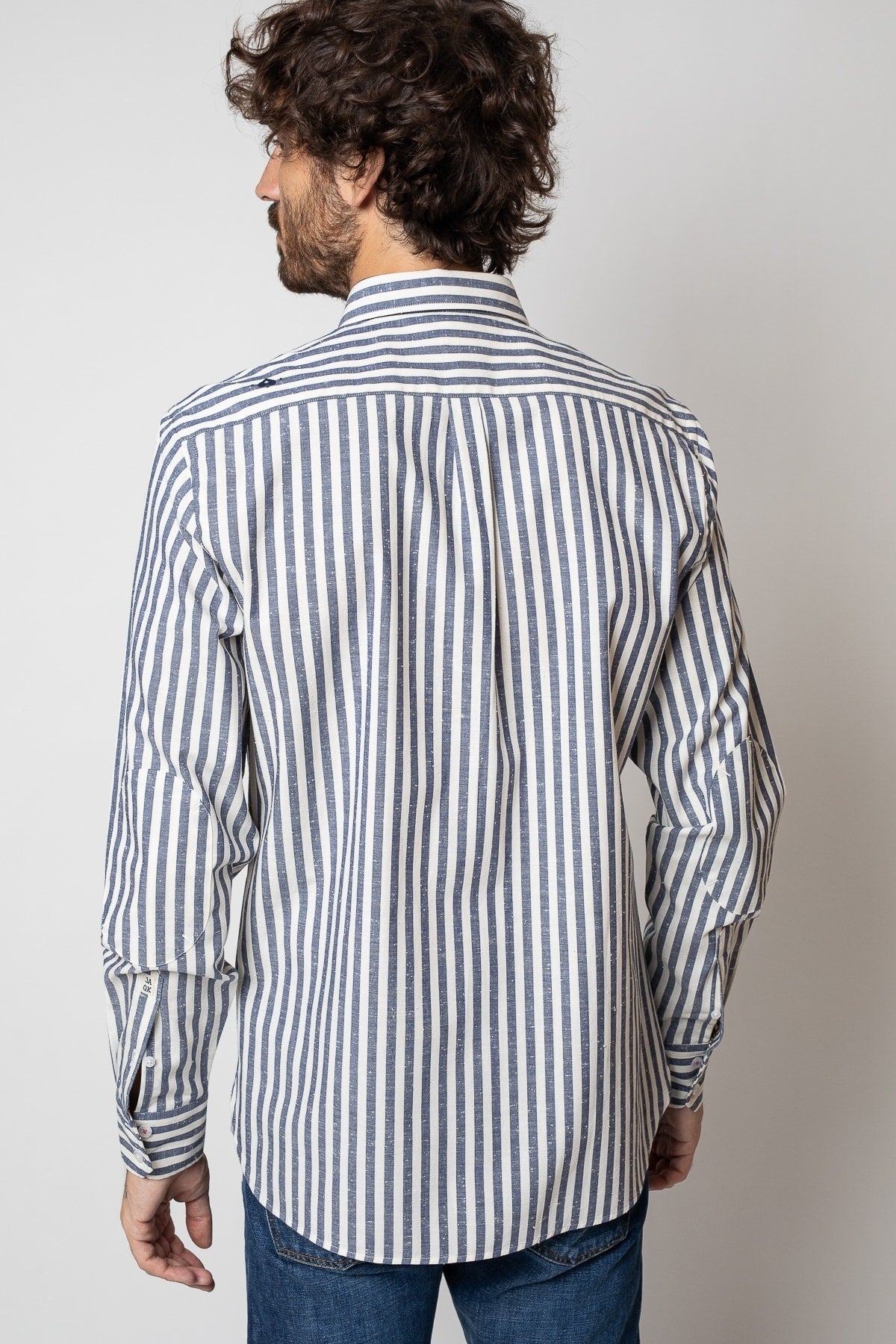 Jaqk - Blue Stripes Shirt - W. Sako - The Good Chic