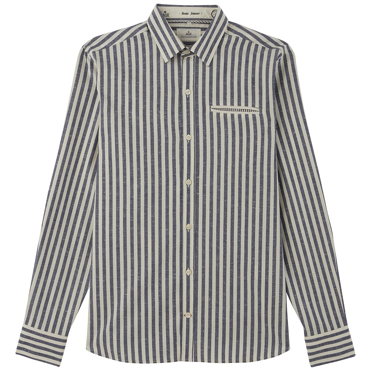 Jaqk - Blue Stripes Shirt - W. Sako - The Good Chic