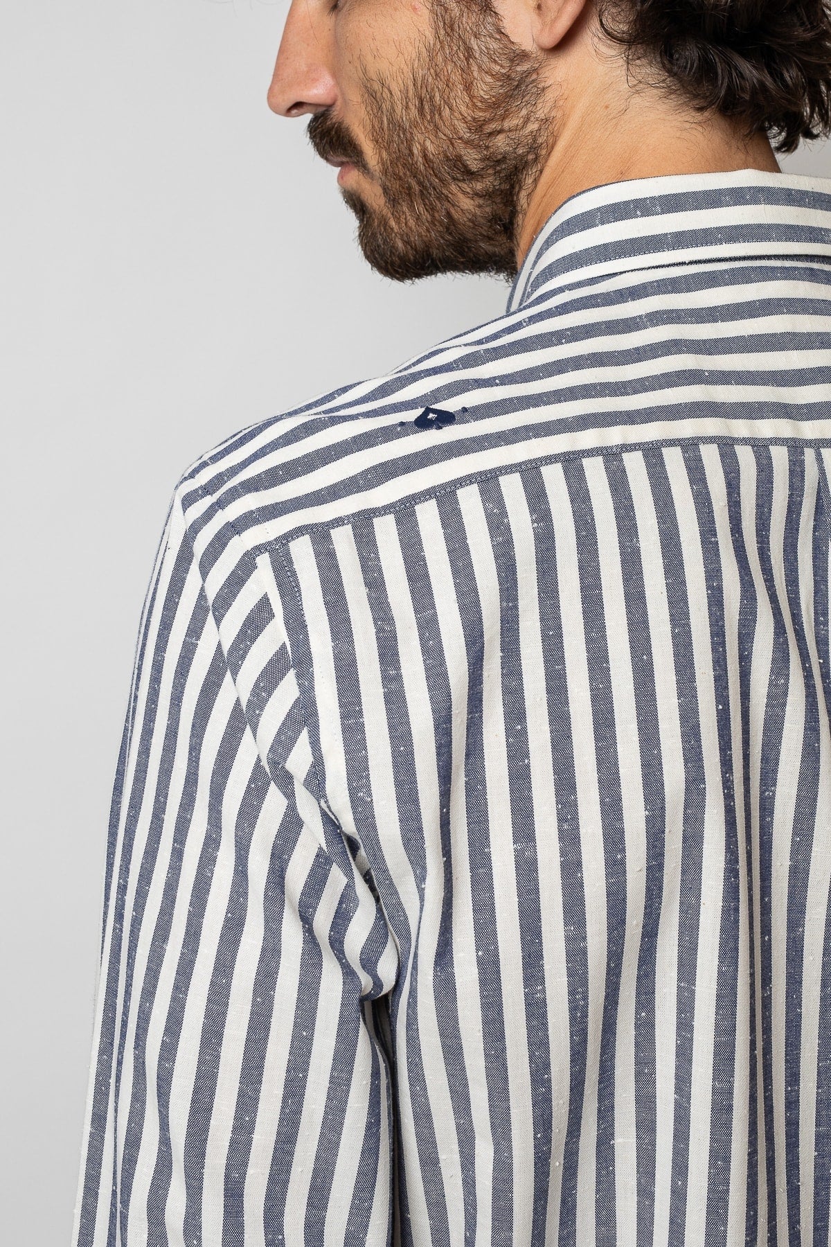 Jaqk - Blue Stripes Shirt - W. Sako - The Good Chic