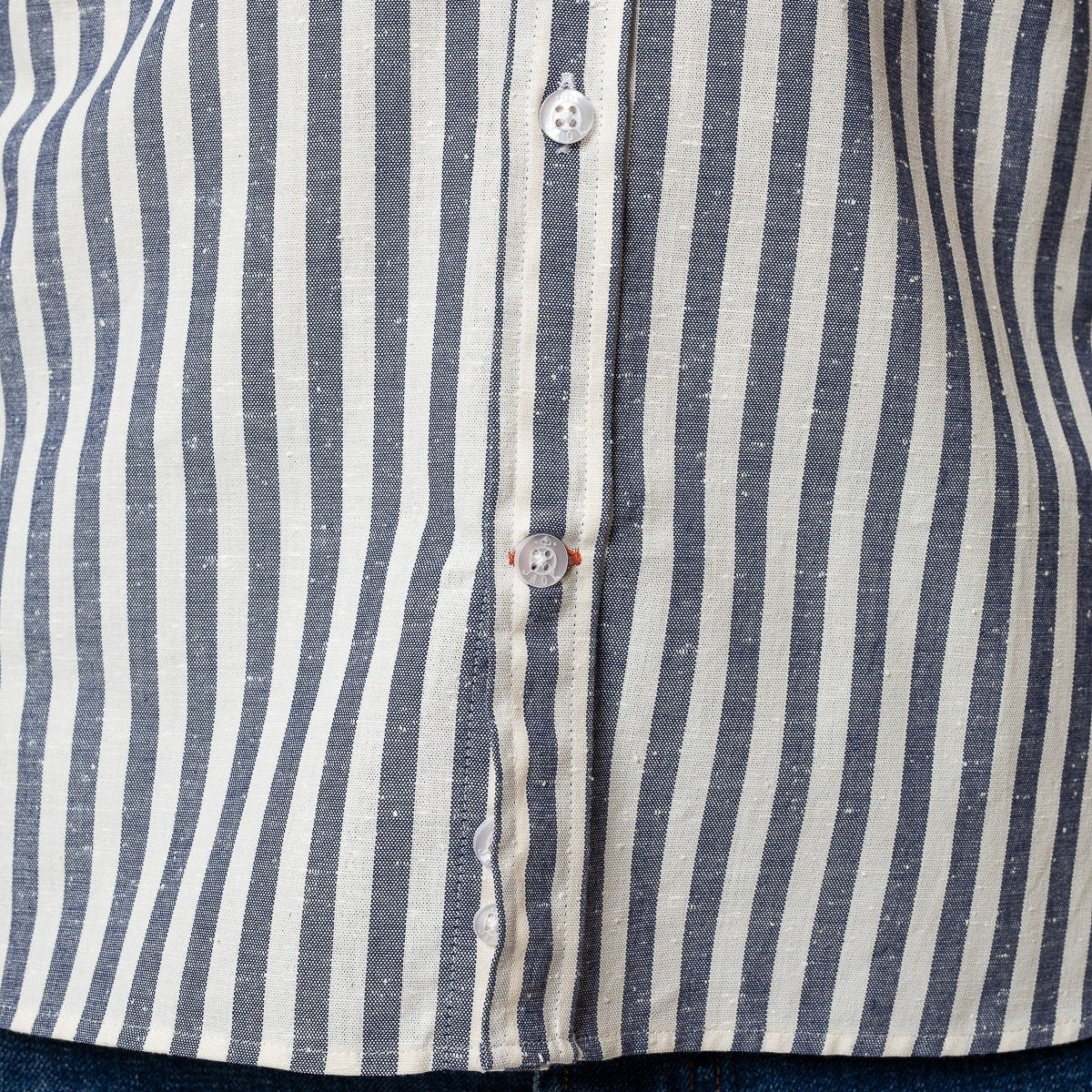 Jaqk - Blue Stripes Shirt - W. Sako - The Good Chic
