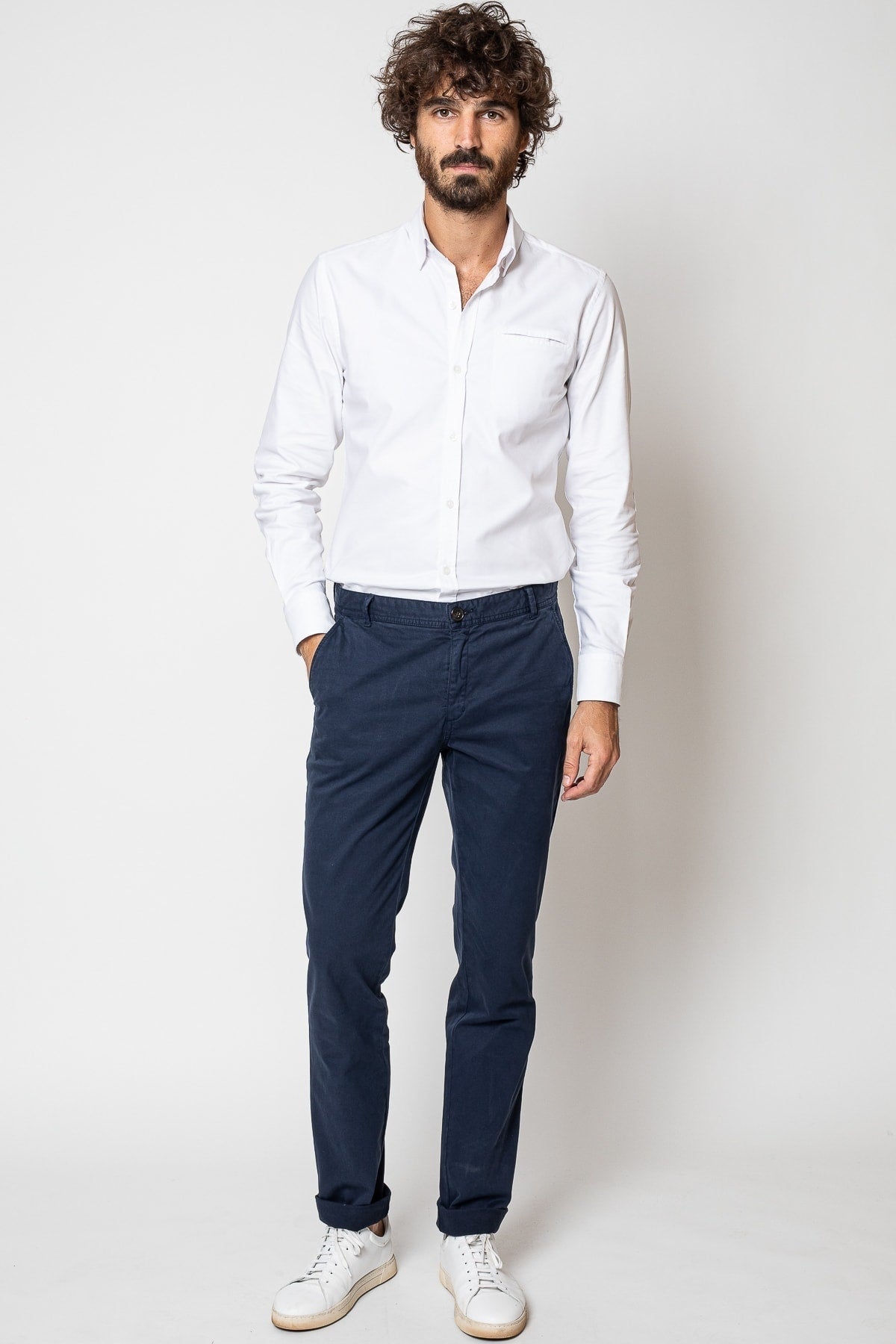 Jaqk - Navy Blue Trousers - Walter - The Good Chic