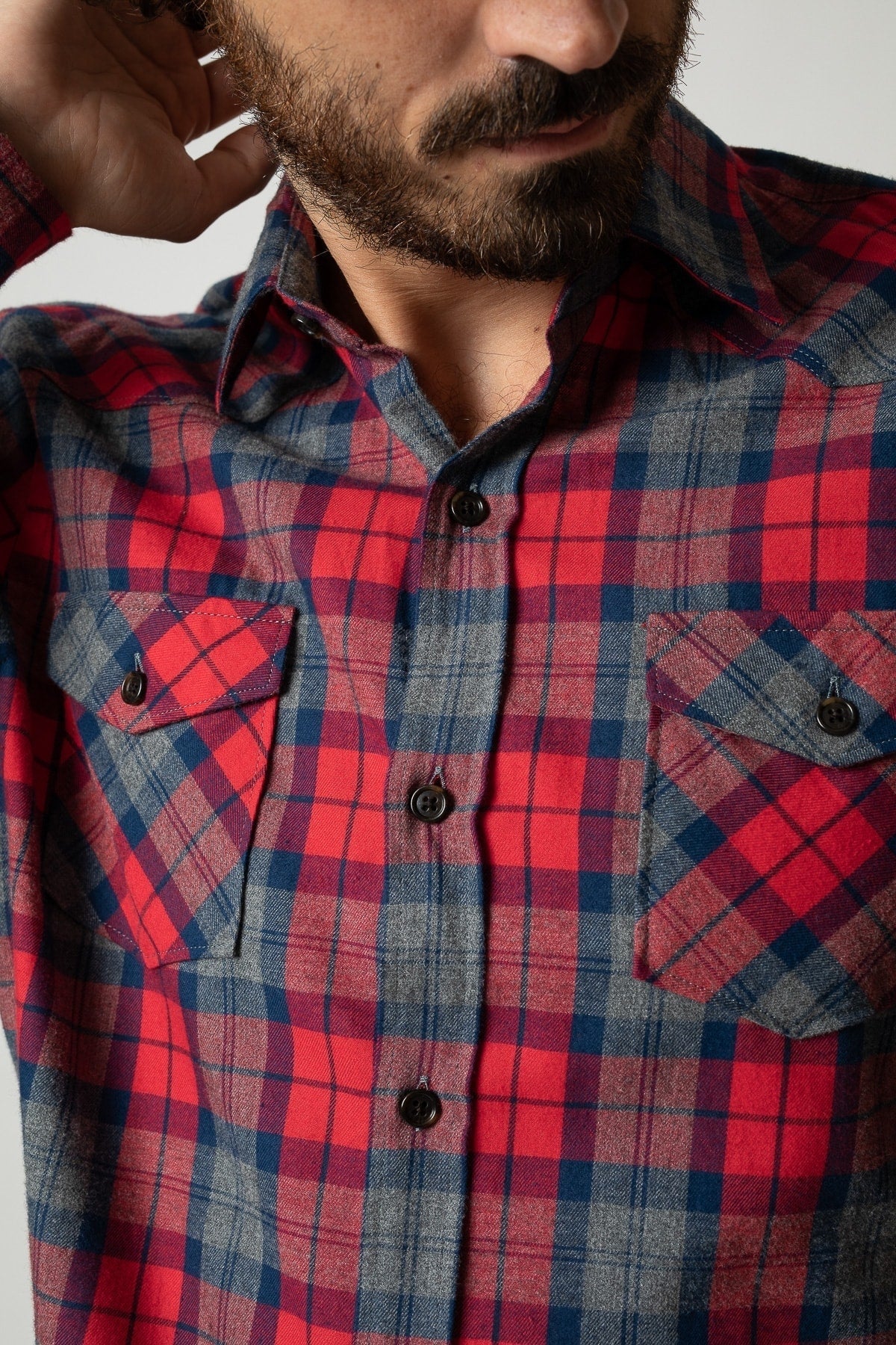 Jaqk - Red Checkered Shirt - Spirit Pio - The Good Chic