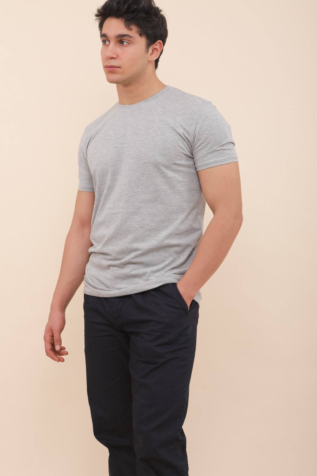 Habibi T shirt Lyoum front on model