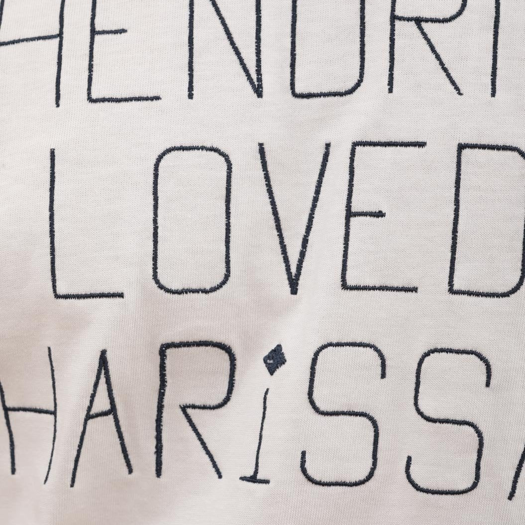 Lyoum Hendrix loves Harissa T Shirt detail