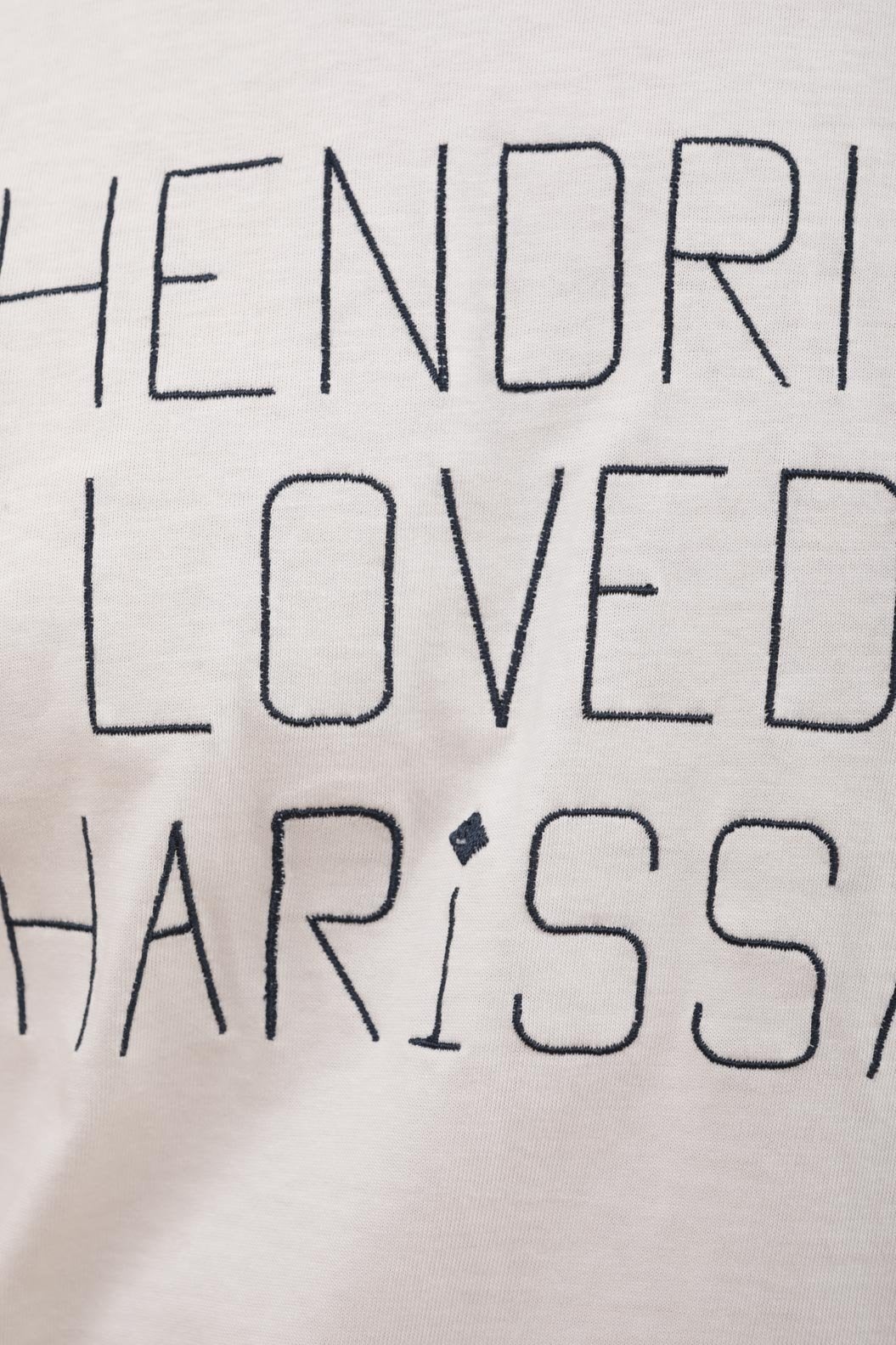 Lyoum Hendrix loves Harissa T Shirt detail