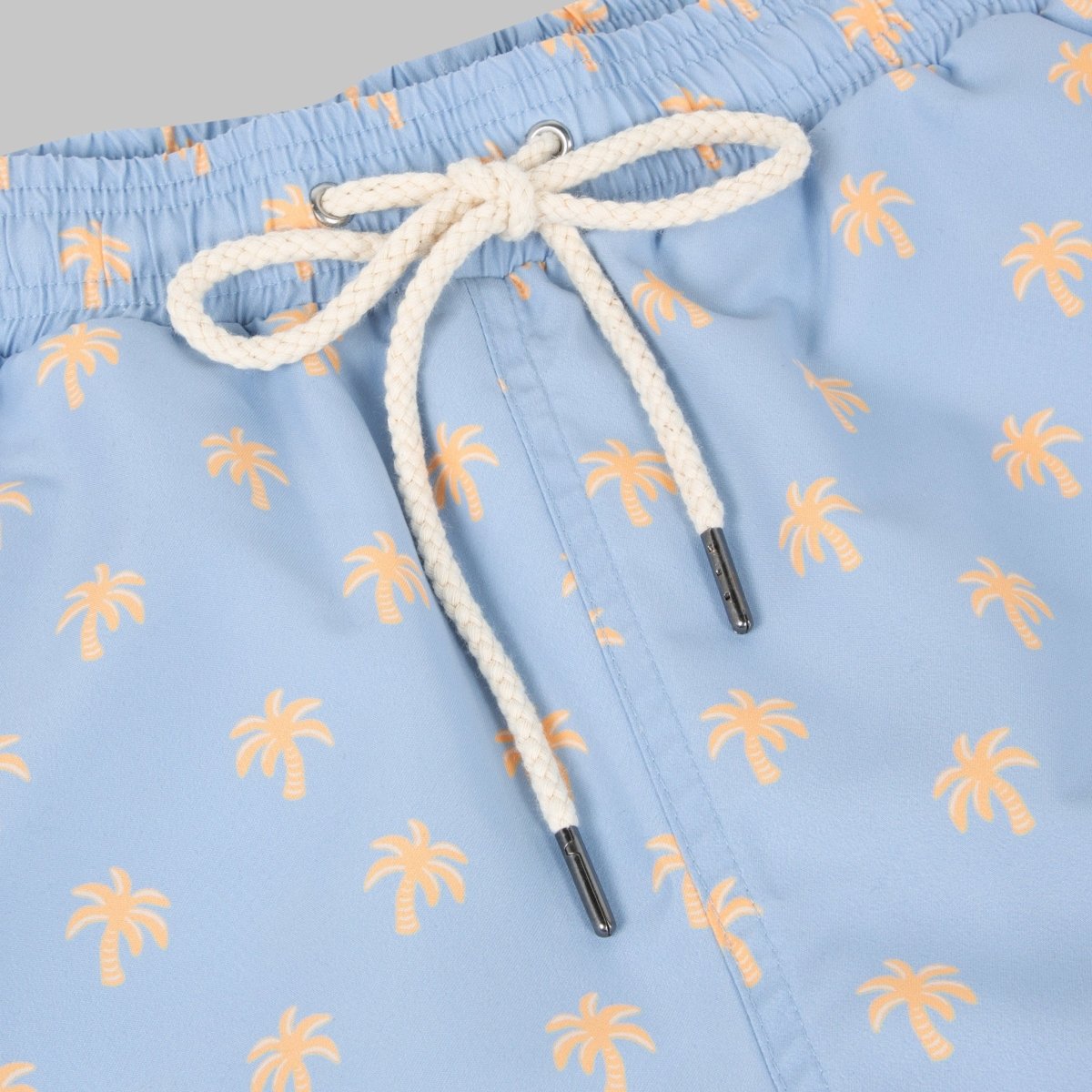 Mimizan Light Blue Palms Swim Shorts - The Good Chic