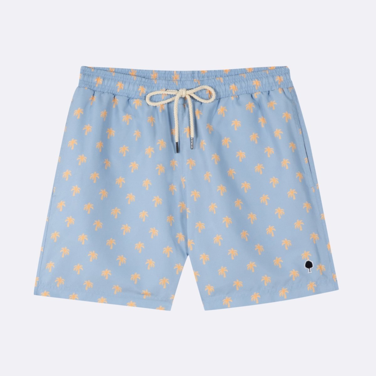 Mimizan Light Blue Palms Swim Shorts - The Good Chic