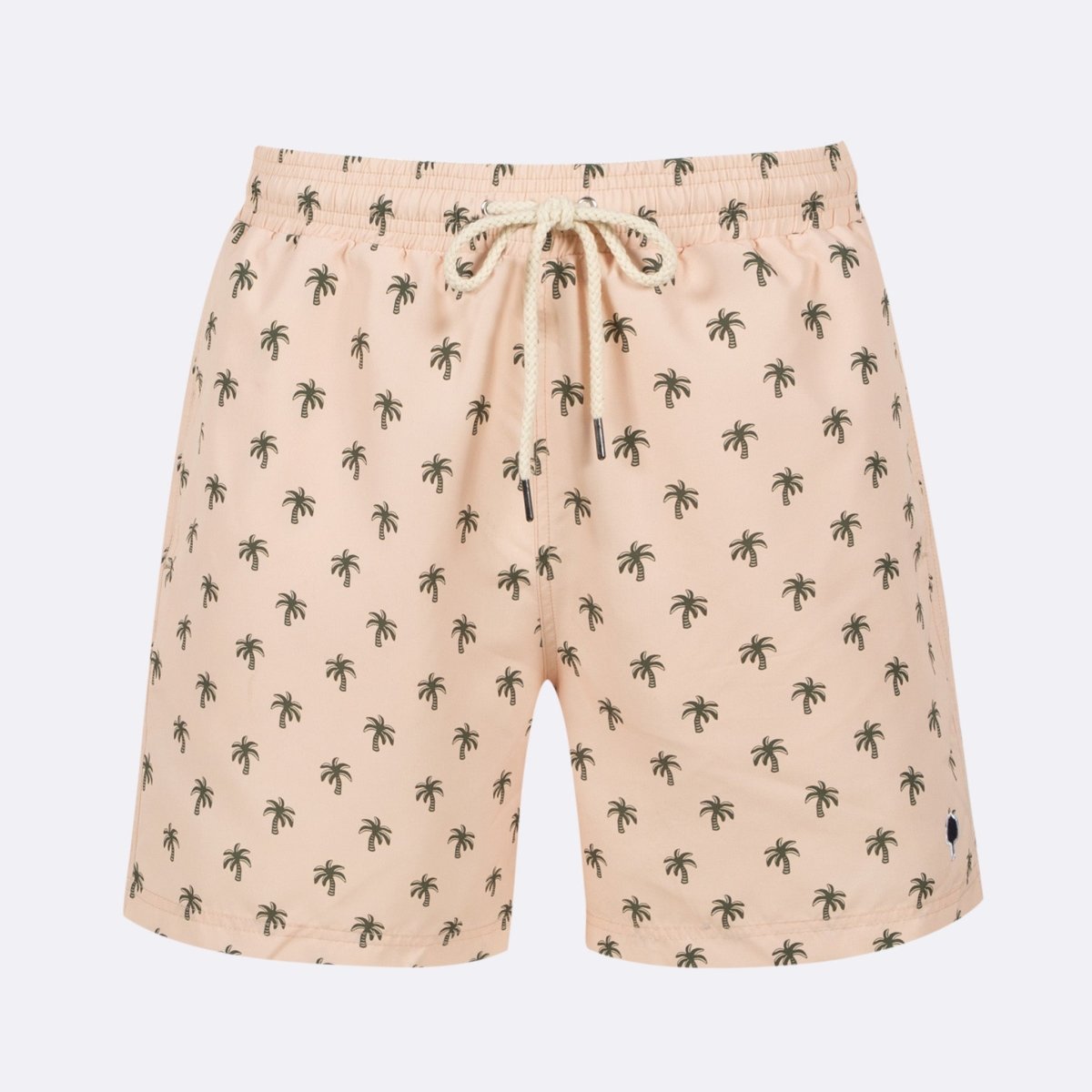 Mimizan Light Pink Palms Swim Shorts - The Good Chic