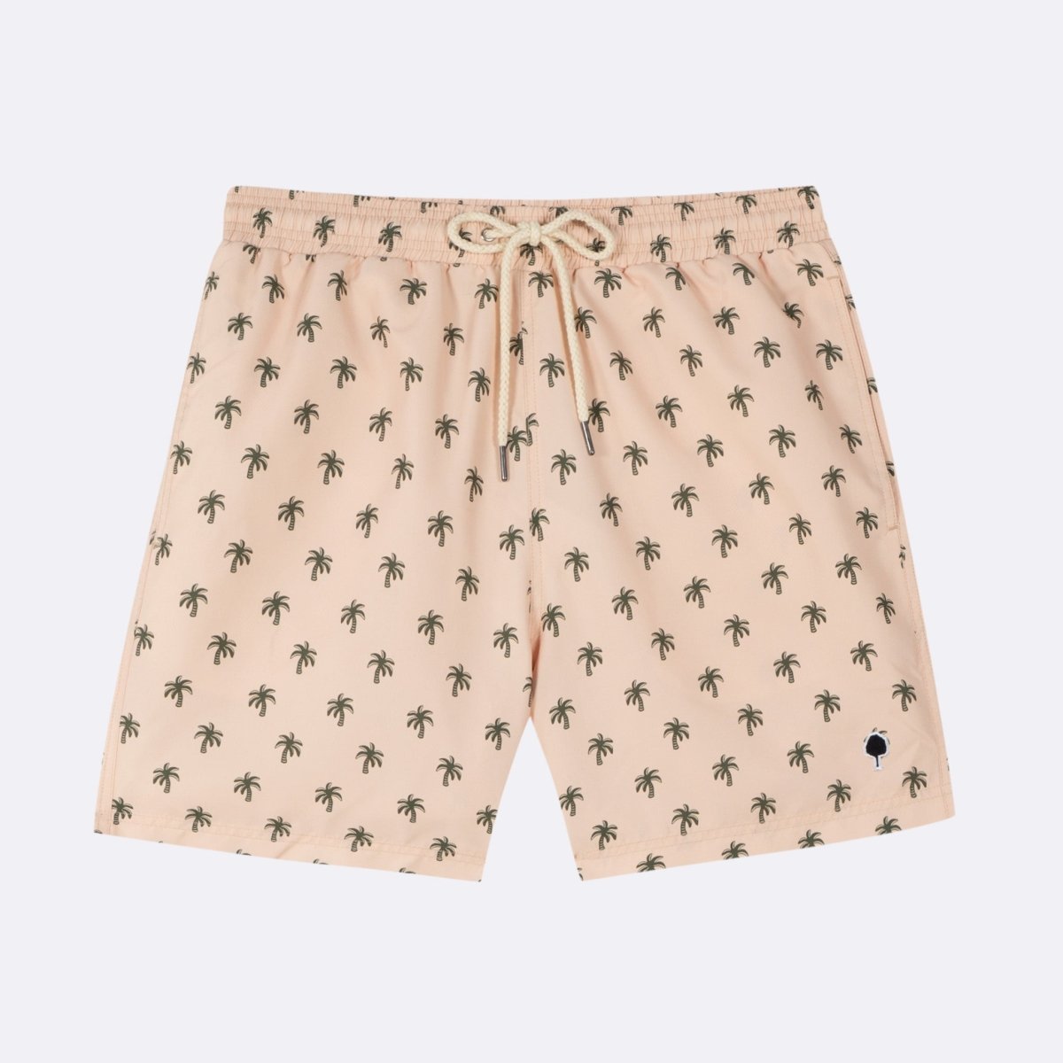 Mimizan Light Pink Palms Swim Shorts - The Good Chic