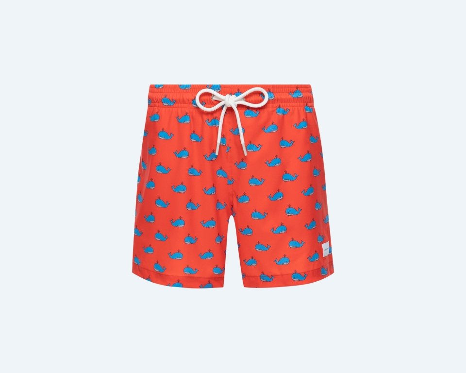 Philip Whale Coral Swimshort - Good Chic