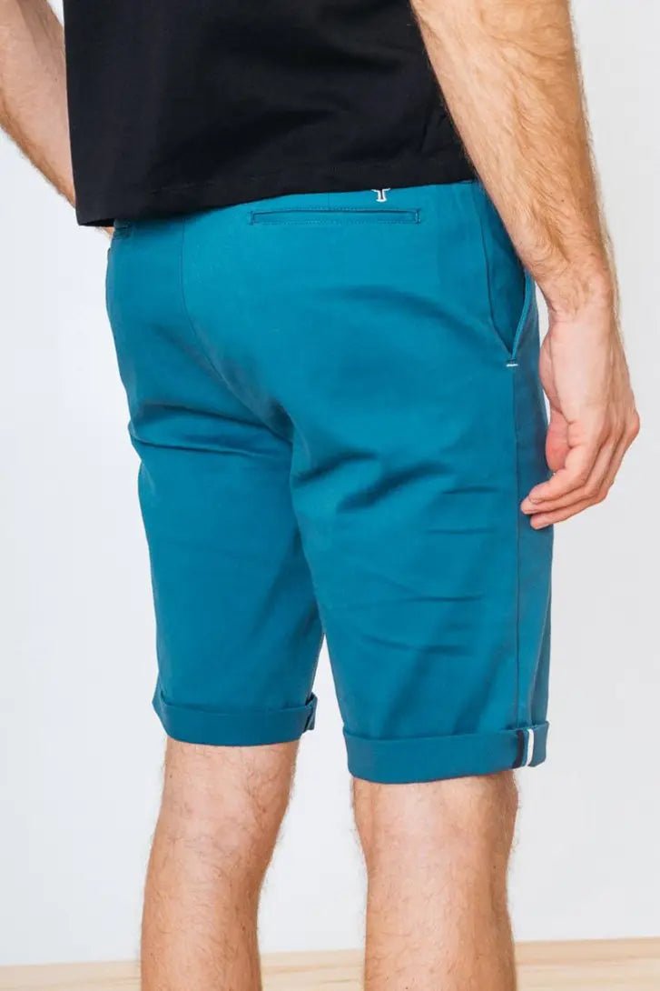 Saulieu Blue Cotton Shorts - The Good Chic