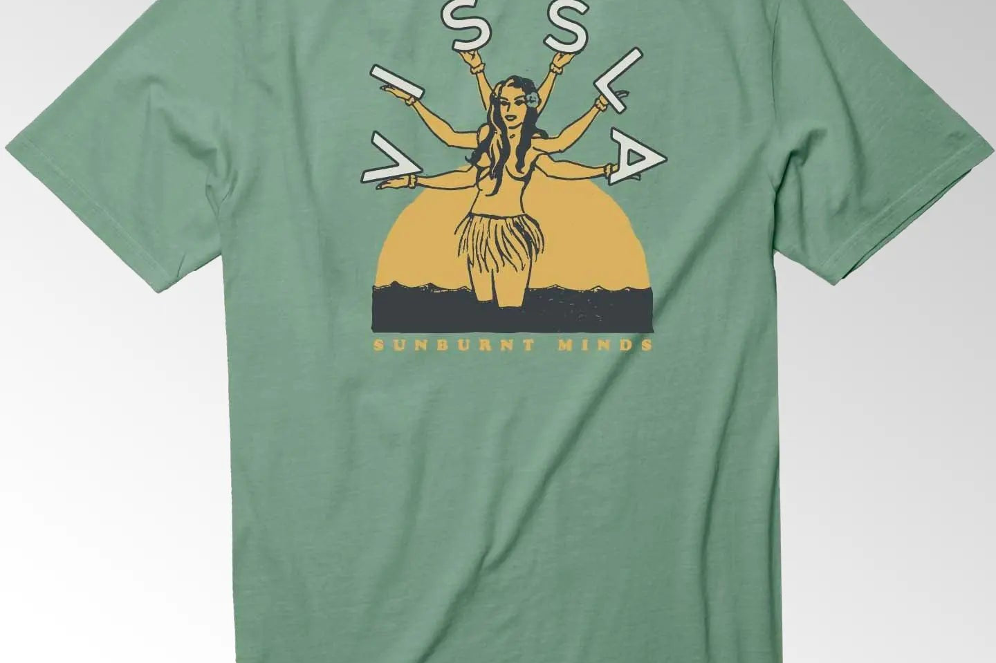 So Burnt SS PKT Tee Pine - The Good Chic
