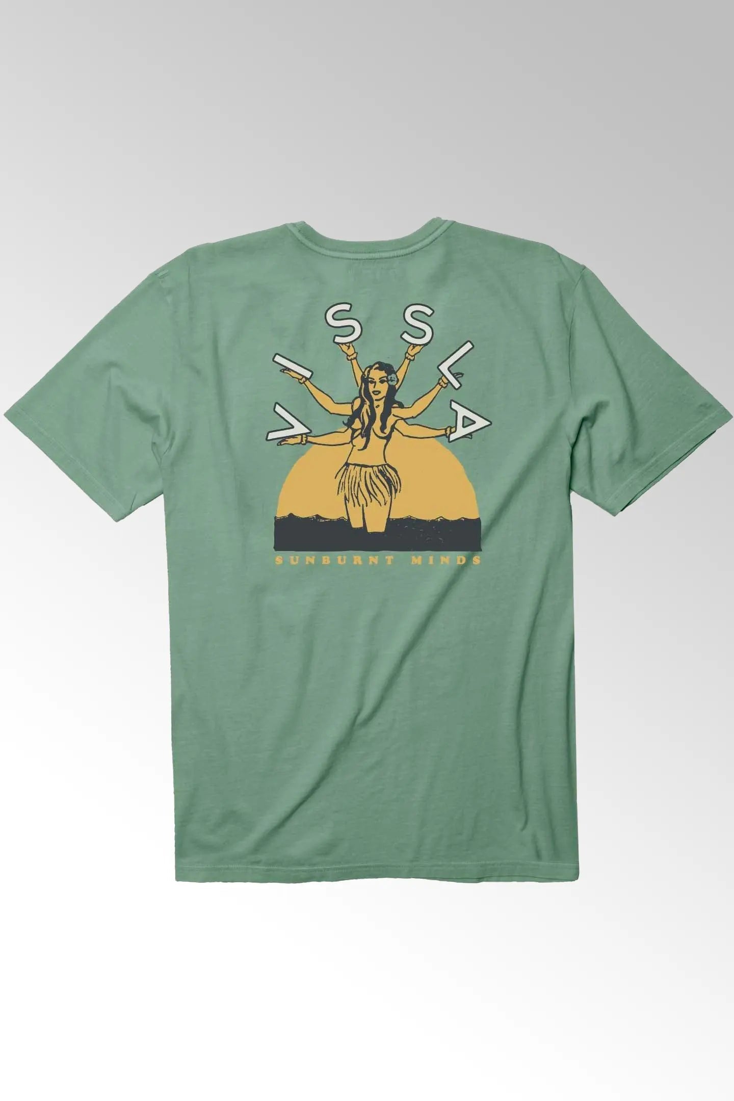 So Burnt SS PKT Tee Pine - The Good Chic