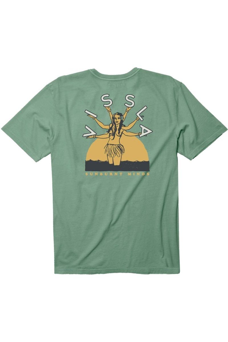 So Burnt SS PKT Tee Pine - The Good Chic