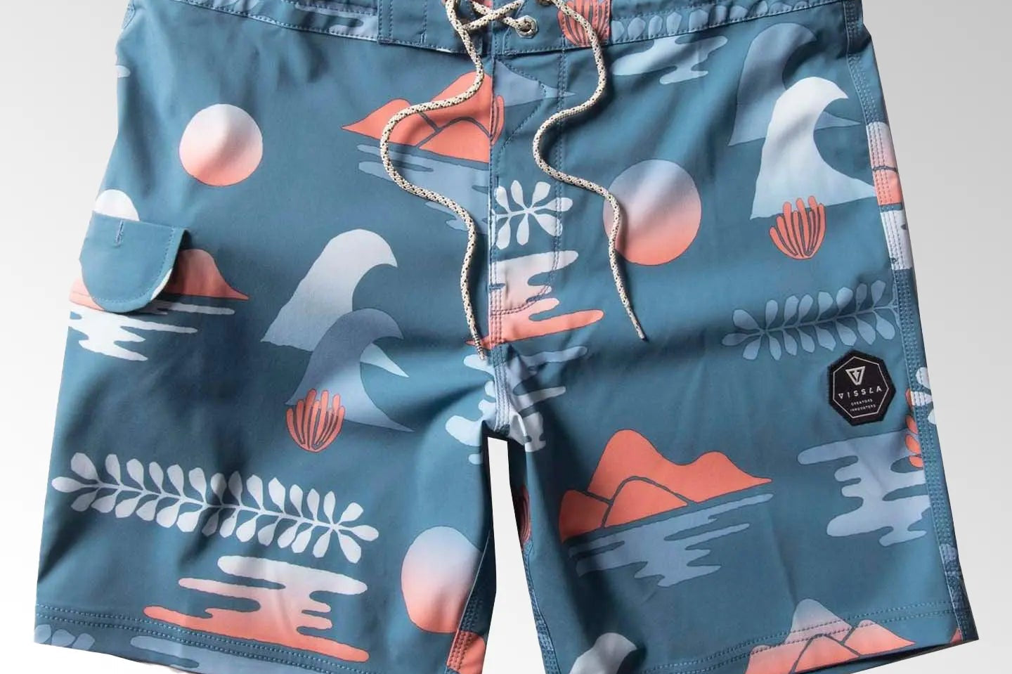 The Isle 17.5" Boardshort Harbor Blue - The Good Chic
