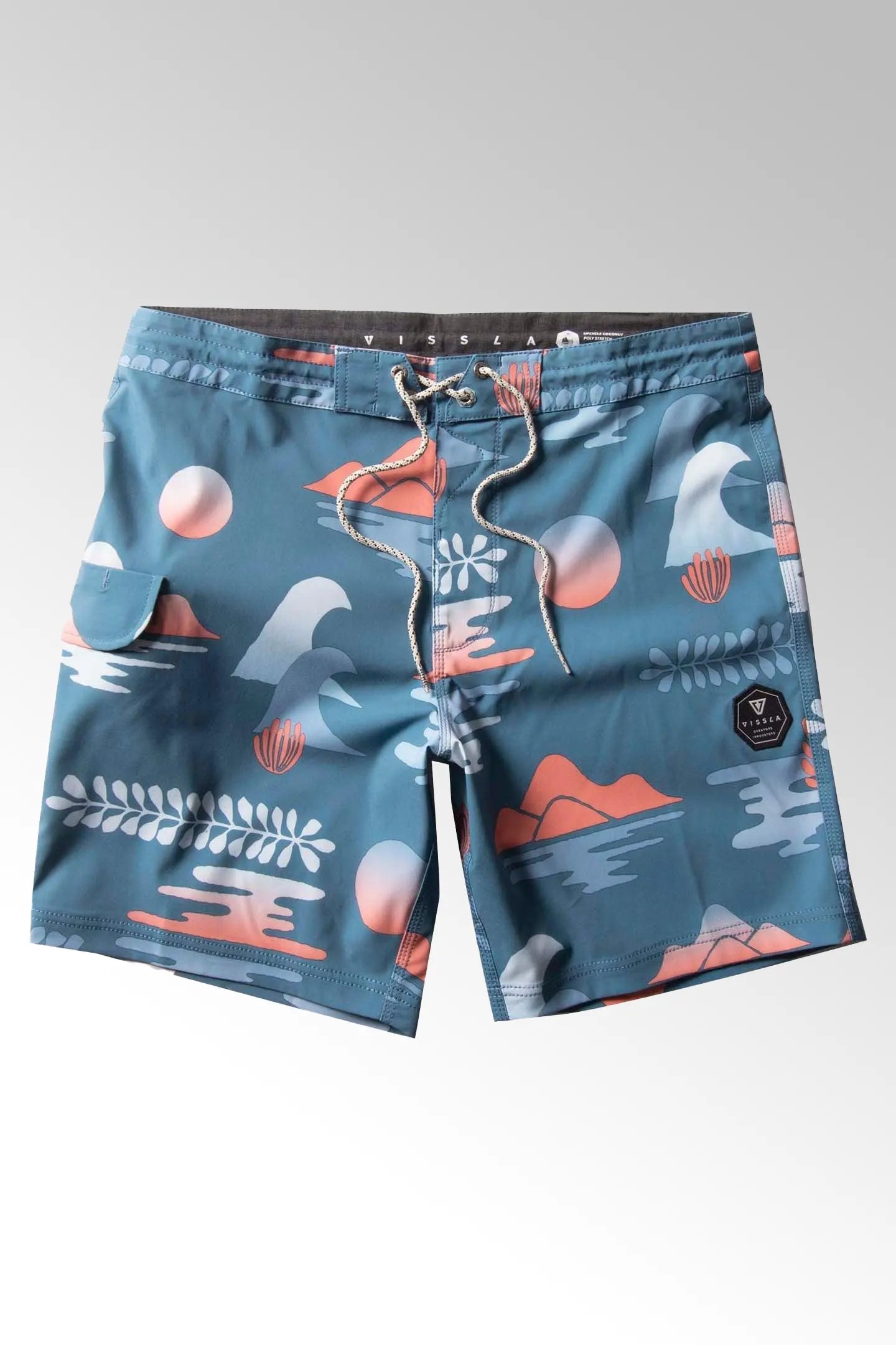 The Isle 17.5" Boardshort Harbor Blue - The Good Chic