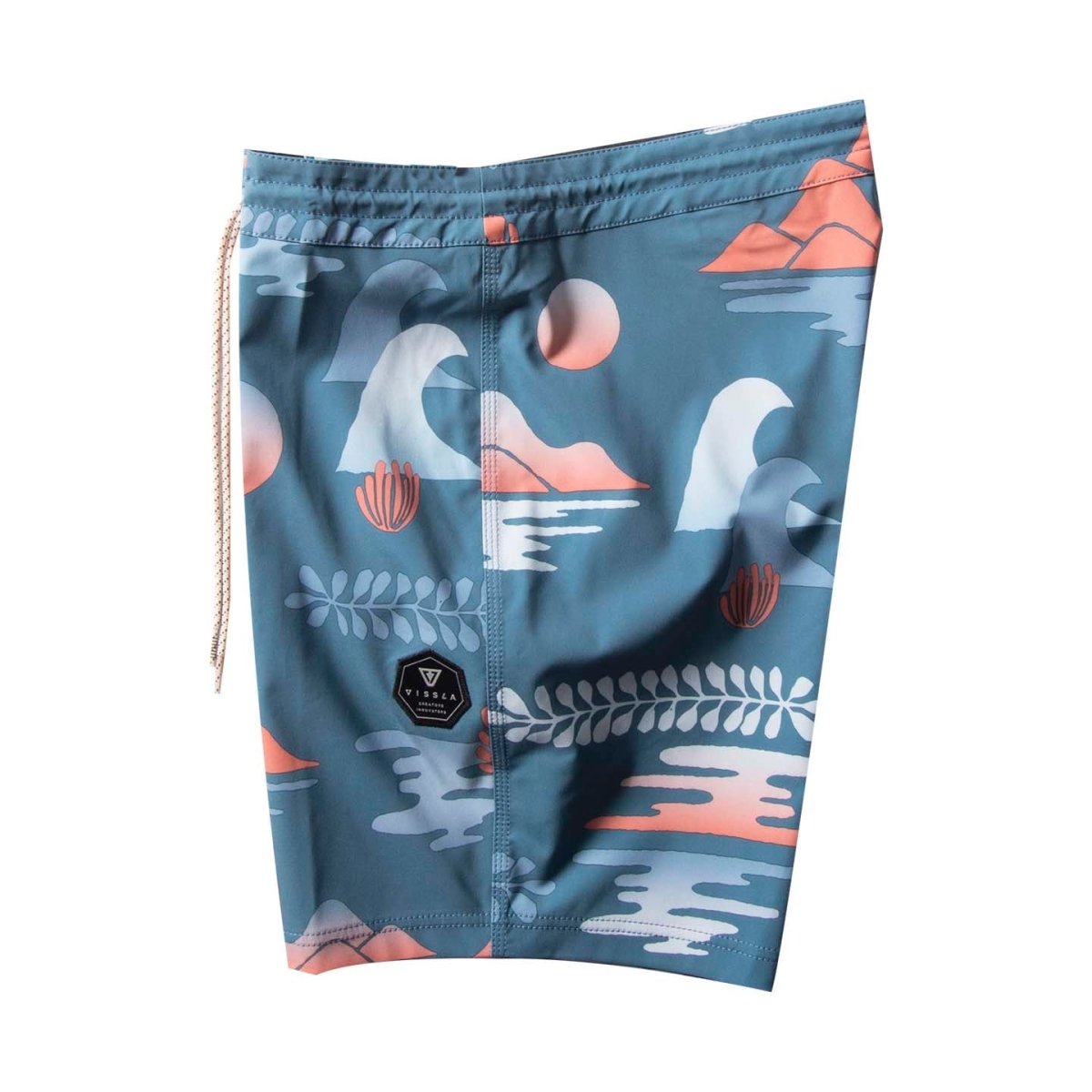 The Isle 17.5" Boardshort Harbor Blue - The Good Chic