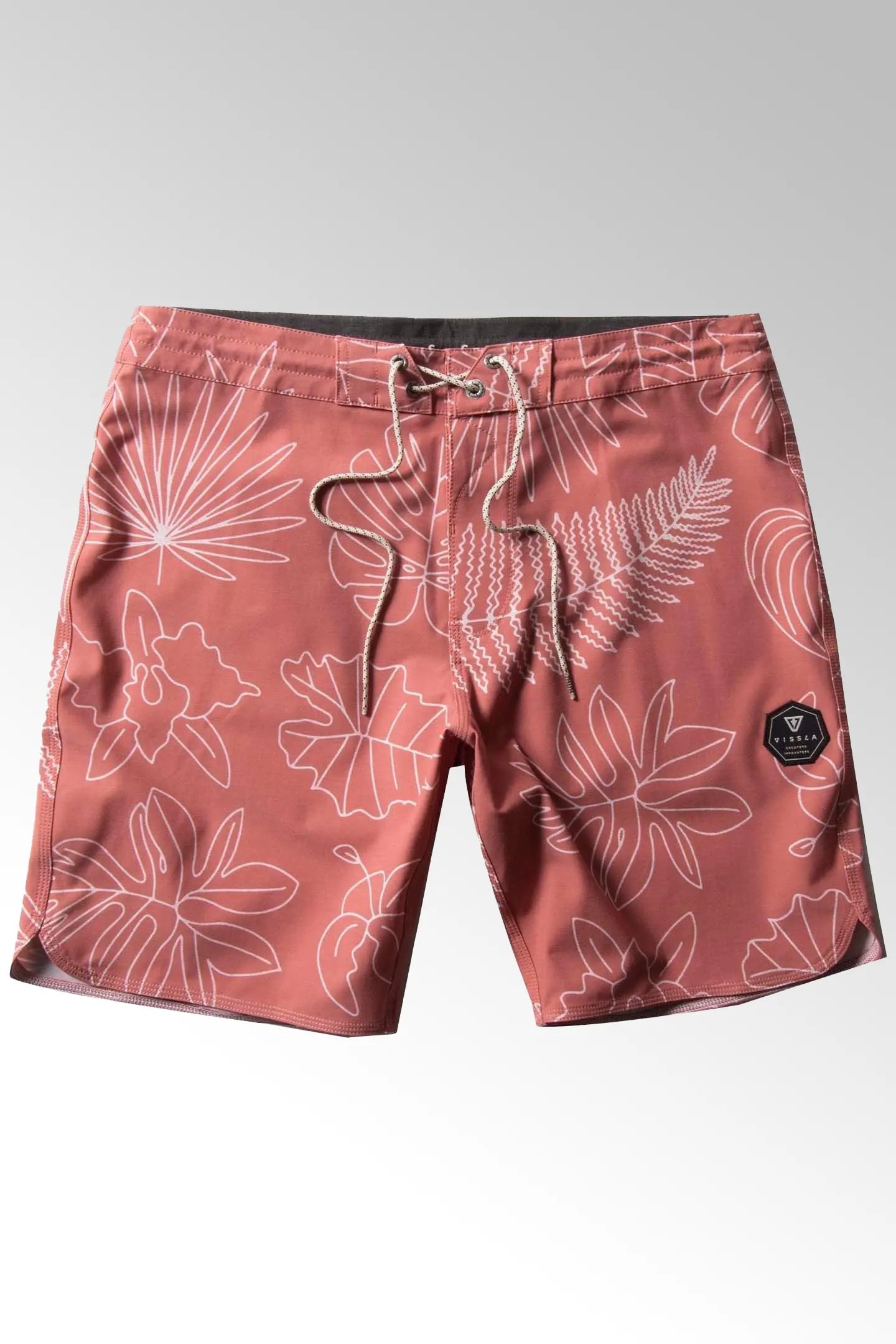 Tropical Pleasures 18.5" Boardshort Plumeria - The Good Chic