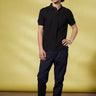 Vicomte A - Black Short Sleeve Polo Shirt - Pablo - The Good Chic