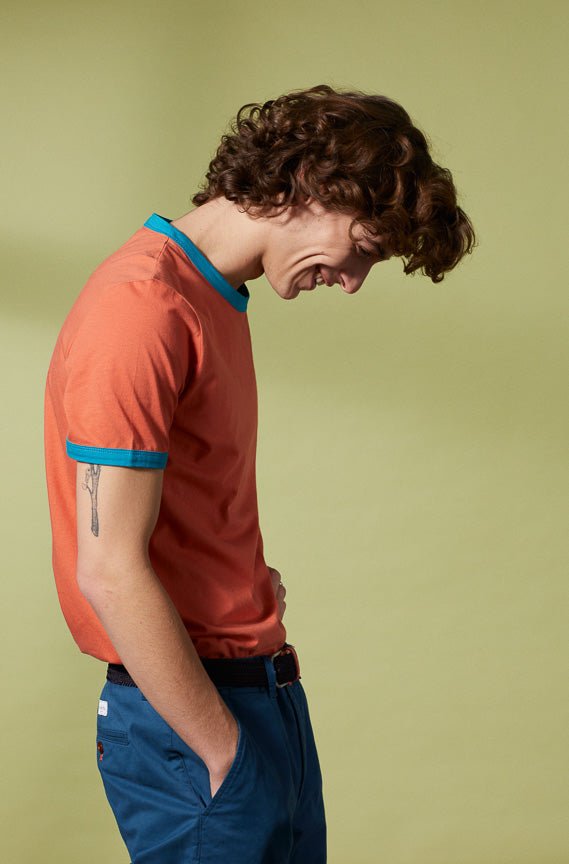 Vicomte A - Burnt Orange Short Sleeve T-Shirt - Tibot - The Good Chic