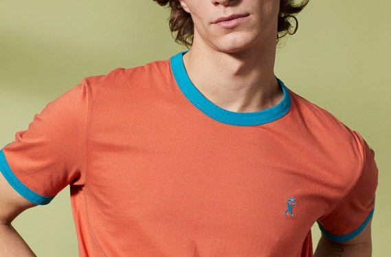 Vicomte A - Burnt Orange Short Sleeve T-Shirt - Tibot - The Good Chic