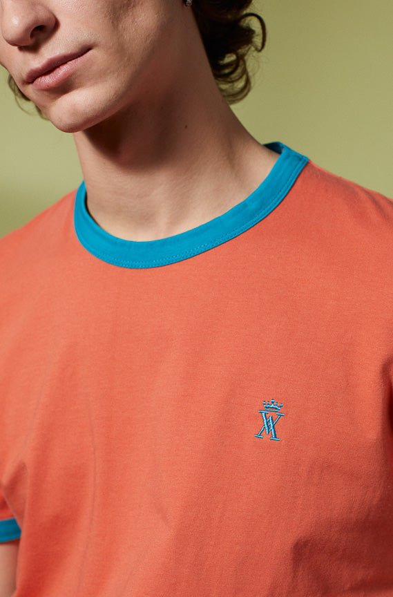 Vicomte A - Burnt Orange Short Sleeve T-Shirt - Tibot - The Good Chic