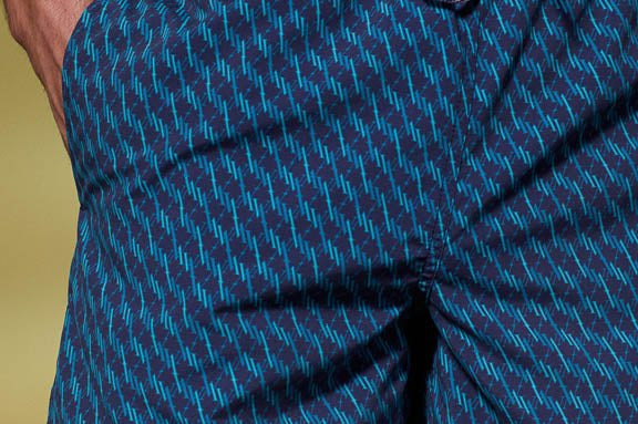 Vicomte A - Dark Blue Monogram Swimshorts - Malone - The Good Chic