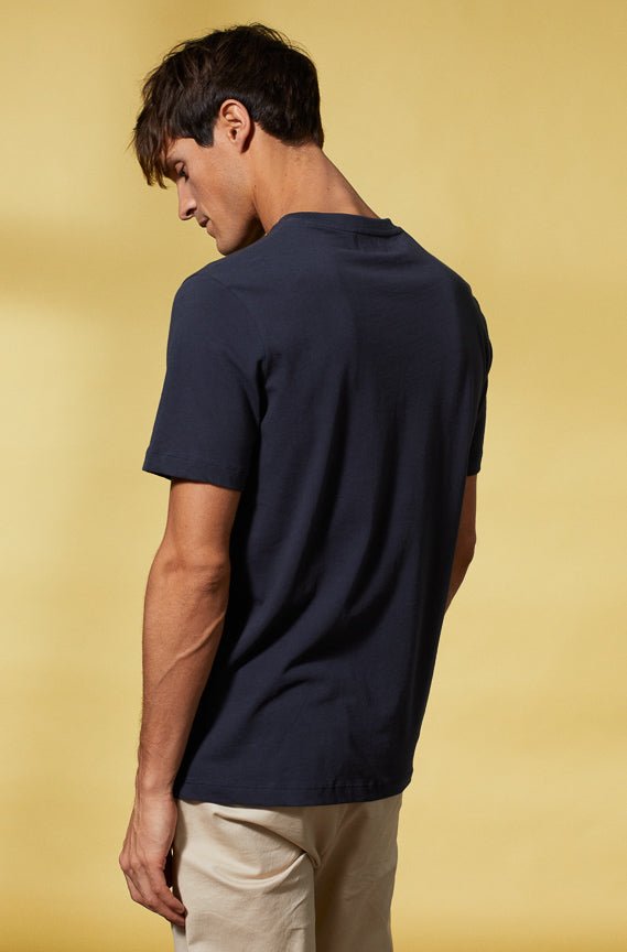 Vicomte A - Dark Navy Short Sleeve T-Shirt - Thunder - The Good Chic