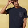 Vicomte A - Dark Navy Short Sleeve T-Shirt - Thunder - The Good Chic